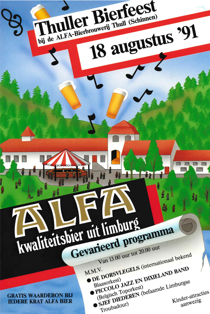 Alfa Bierfeesten poster - Thuller Bierfeest 1991